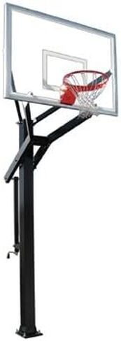 First Team PowerHouse 660 Steel-Glass In Ground Adjustable Basketball System44; Scarlet in Saudi Arabia