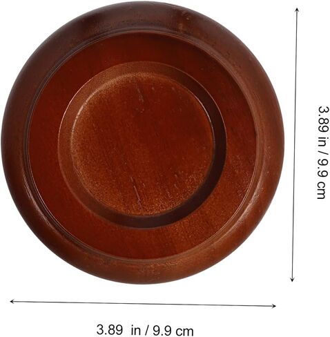 Vaguelly 4Pcs Brown Wooden Piano Foot Pad Non-Slip Anti-Noise Floor Protector for Grand Piano Soundproof Mat for Hardwood Floors Accessories in Saudi Arabia