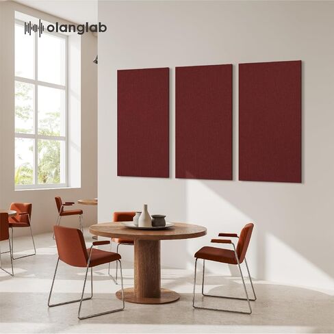 Olanglab Acoustic Panels 2 Pack, 48''x24'' Large Sound Panels, Fabric Wrapped Sound Proof Foam Panels for Walls, Sound Absorbing Panels for Recording Studio Acoustical Treatments (Dark Gray) in Saudi Arabia