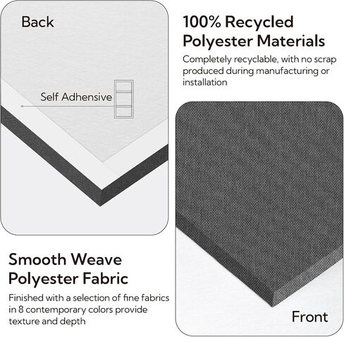 Olanglab Acoustic Panels 2 Pack, 48''x24'' Large Sound Panels, Fabric Wrapped Sound Proof Foam Panels for Walls, Sound Absorbing Panels for Recording Studio Acoustical Treatments (Dark Gray) in Saudi Arabia