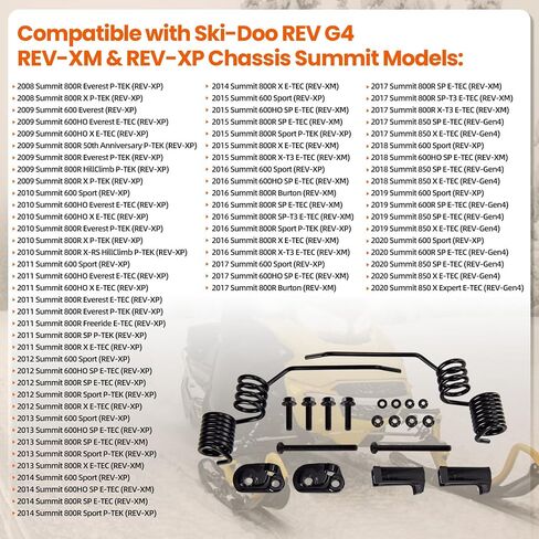860201728 ماكينات خدش الجليد ذات النمط الزنبركي المتوافقة مع Ski-Doo Summit 600 800R 850 استبدال 860201140، 860201761 in Kuwait