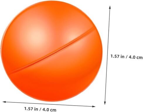 Alipis 20PCS Hollow Plastic Raffle Balls for Party Games – Bright Orange Drawing Balls Reusable Bingo Game Props for Group Activities and Events in Saudi Arabia