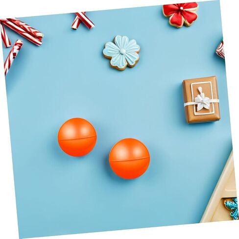 Alipis 20PCS Hollow Plastic Raffle Balls for Party Games – Bright Orange Drawing Balls Reusable Bingo Game Props for Group Activities and Events in Saudi Arabia
