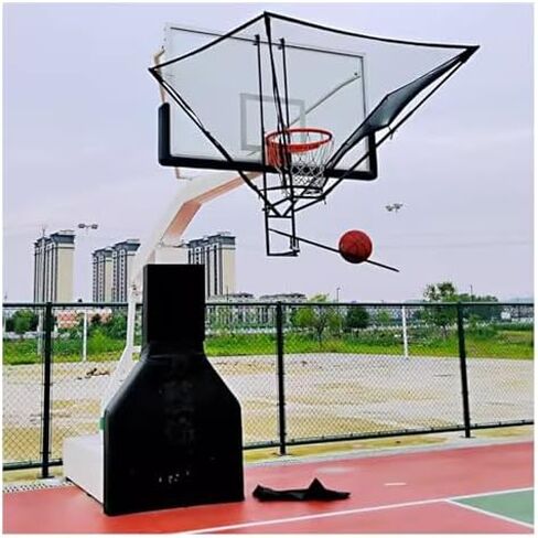Portable Basketball Shot Returner System - Rebounder Net Trainer for Kids, Teens, Adults - Foldable Metal Hanging Device for Beginners - Enhance Shooting Skills in Saudi Arabia