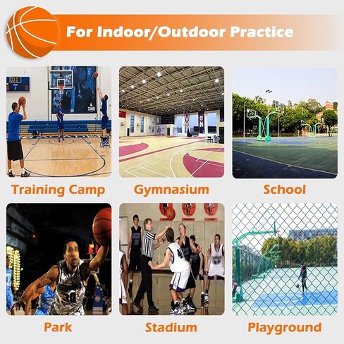 Foldable Basketball Hoop with Metal Ball Return, 180° Rotating Shot Trainer for Teens & Adults, Basketball Rebounder Net for Home Gym & Yard Training Efficiency in Saudi Arabia