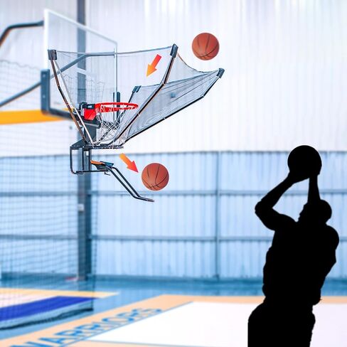 Heavy Duty Basketball Return Attachment for Teens & Adults – Efficient Rebounder Net for Shot Training at Home, Parks & Gyms – Ultimate Ball Returner for Youth Basketball Practice in Saudi Arabia