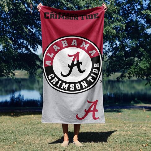 Northwest Alabama Crimson Tide NCAA Incisor Micro Fiber Beach Towel 30 x 60 Inches in Saudi Arabia