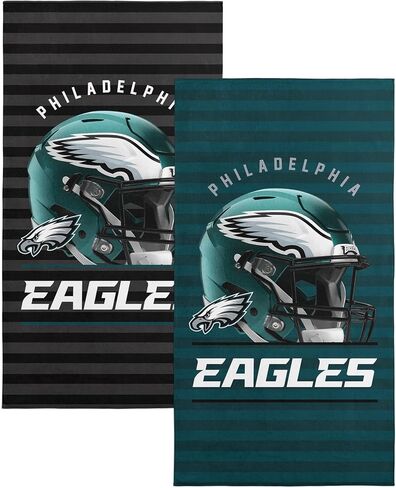 NORTHWEST NFL Philadelphia Eagles 2-Pack Beach Towel Set, 30" x 60" Each, Standard, Team Colors in Saudi Arabia