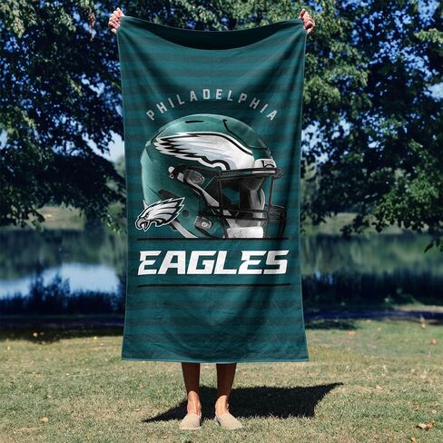 NORTHWEST NFL Philadelphia Eagles 2-Pack Beach Towel Set, 30" x 60" Each, Standard, Team Colors in Saudi Arabia
