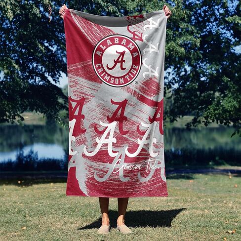 Northwest Alabama Crimson Tide NCAA Distorter Micro Fiber Beach Towel 40 x 72 Inches in Saudi Arabia