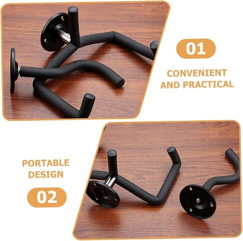 UPKOCH Wall-Mounted Guitar Hanger for Acoustic Electric and Ukulele 194mm Short Hook Sturdy Iron Construction Easy Installation for Home Display in Saudi Arabia