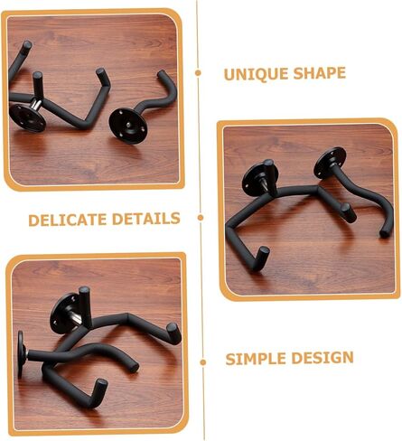 1Set Guitar Wall Mount Hanger of Practical Guitar Display Hook for Ukulele Violin Erhu and Acoustic Instruments Securely Holds Instruments with Decorative Design in Saudi Arabia