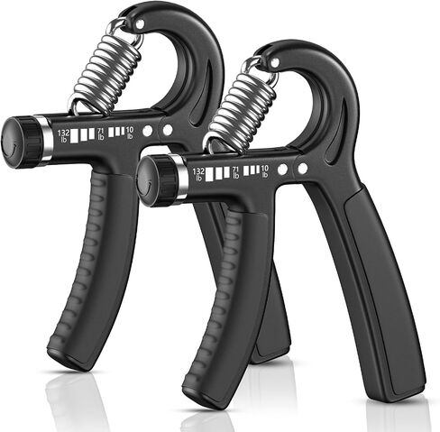 FitBeast Grip Strength Trainer 2 Pack – Adjustable Hand Grip Strengthener for Strength Training & Rehabilitation, 10-132 lbs Resistance Forearm Strengthener, Ideal for Athletes, Rehab, Office in Saudi Arabia