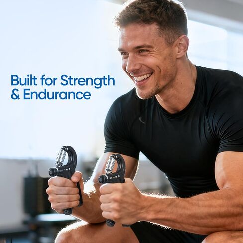 FitBeast Grip Strength Trainer 2 Pack – Adjustable Hand Grip Strengthener for Strength Training & Rehabilitation, 10-132 lbs Resistance Forearm Strengthener, Ideal for Athletes, Rehab, Office in Saudi Arabia