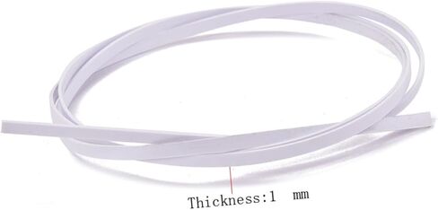 White Guitar Binding Strip 1650x6x1mm Acoustic Guitar Binding Material Lightweight and Durable in Saudi Arabia