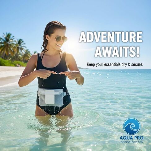 Waterproof Belt for Men & Women, Waterproof Phone Pouch Crossbody Bag, Travel Wet Bag for Kayak, Paddle Board Accessories, Beach, Theme Park & Cruise Must-Have Wallet Pouch, Black in Saudi Arabia