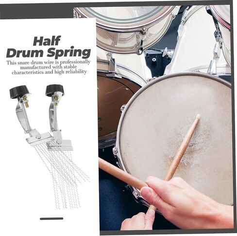 Vaguelly 2PCS Snare Drum سلك استبدال سلك Snare متين لأدوات الإيقاع سهلة التركيب لتصميم الطبول Snare Drums للحصول على صوت واضح in Saudi Arabia