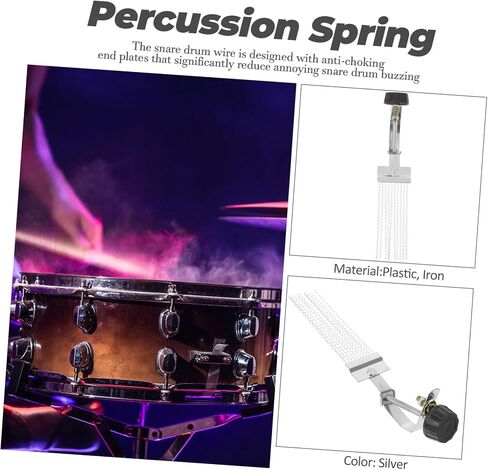 Vaguelly 2PCS Snare Drum سلك استبدال سلك Snare متين لأدوات الإيقاع سهلة التركيب لتصميم الطبول Snare Drums للحصول على صوت واضح in Saudi Arabia