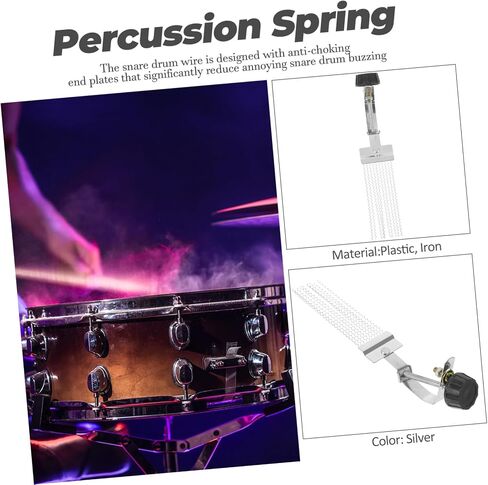 قطع غيار سلك الطبل Snare Drum من GALPADA، حزام سلسلة متين لأدوات الإيقاع، سهل التركيب متوافق مع طبول Snare in Saudi Arabia