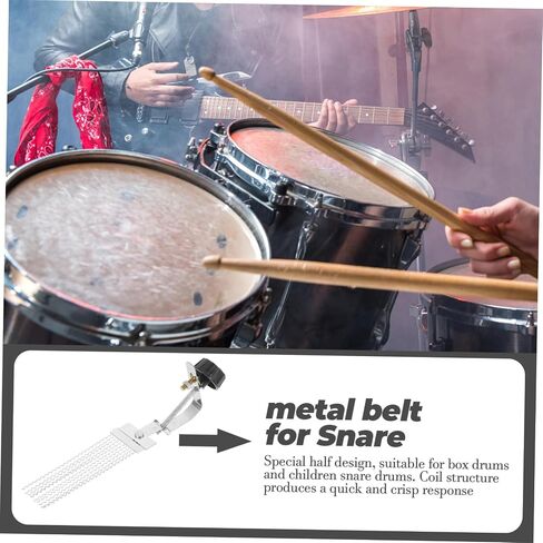 قطع غيار سلك الطبل Snare Drum من GALPADA، حزام سلسلة متين لأدوات الإيقاع، سهل التركيب متوافق مع طبول Snare in Saudi Arabia