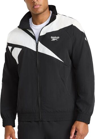 Reebok Men's Track Jacket, Standard Fit, Lightweight Nylon Fabric in Saudi Arabia