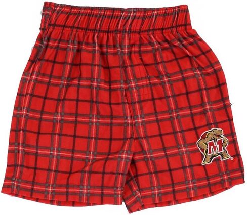 Outerstuff Maryland Terrapins NCAA Team Logo Plaid Knit Shorts Toddler (2T-4T) in Saudi Arabia
