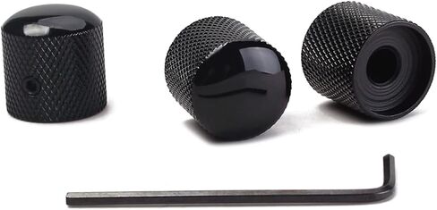 ibasenice 3pcs مقابض التحكم في الجيتار الأسود لاستبدال نغمة الجهير يناسب الأواني in Saudi Arabia