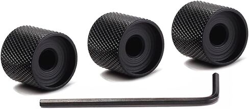 ibasenice 3pcs مقابض التحكم في الجيتار الأسود لاستبدال نغمة الجهير يناسب الأواني in Saudi Arabia