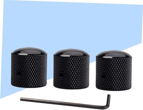 ibasenice 3pcs مقابض التحكم في الجيتار الأسود لاستبدال نغمة الجهير يناسب الأواني in Saudi Arabia