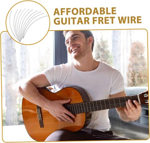 Vaguelly 10pcs 200mm Copper Guitar Fret Wire Set for Electric and Folk Guitars Essential Accessories and Tools for Luthiers and Repair in Saudi Arabia