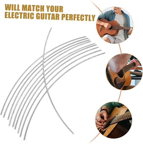 Vaguelly 10pcs 200mm Copper Guitar Fret Wire Set for Electric and Folk Guitars Essential Accessories and Tools for Luthiers and Repair in Saudi Arabia