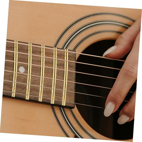 19pcs Guitar Fret Wire Fret Wires for Acoustic and Classical Guitars Easy Installation Smooth and Lightweight Supplies in Saudi Arabia