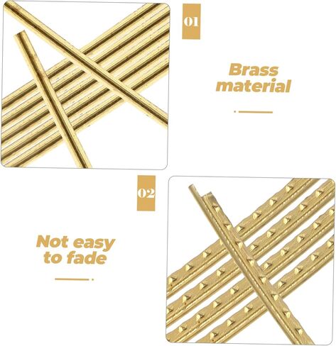 19pcs Guitar Fret Wire Fret Wires for Acoustic and Classical Guitars Easy Installation Smooth and Lightweight Supplies in Saudi Arabia