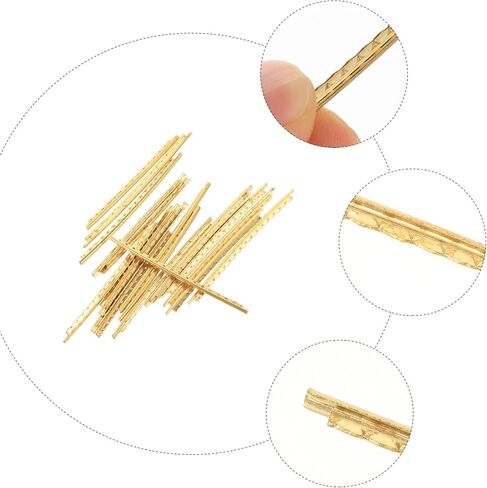 40pcs Guitar Fret Upgrade Parts Fret Lines for Electric Guitars Easy Install Corrosion Resistant in Saudi Arabia