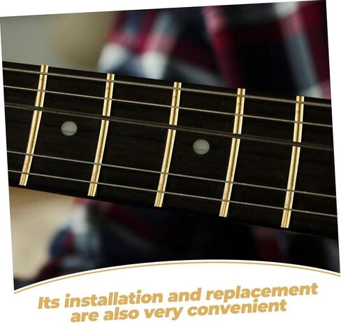 19pcs Guitar Fret Wire Fret Wires for Acoustic and Classical Guitars Easy Installation Smooth and Lightweight Supplies in Saudi Arabia