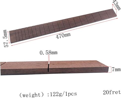 Kisangel Semi-finished Guitar Blank and Beautiful Fretboard for Guitar and Bass Project for Luthiers and Musicians in Saudi Arabia