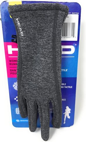 HEAD Women's Touchscreen Sports Running Gloves, Sensatez Technology, Silicone Palm for Better Grip, Ultrafit Streech Fleece in Saudi Arabia