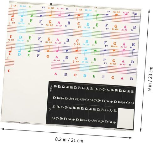 Kisangel Piano and Girls Electronic Keyboard Decals Beginner Piano Keyboard Stickers Non-Fading in Saudi Arabia