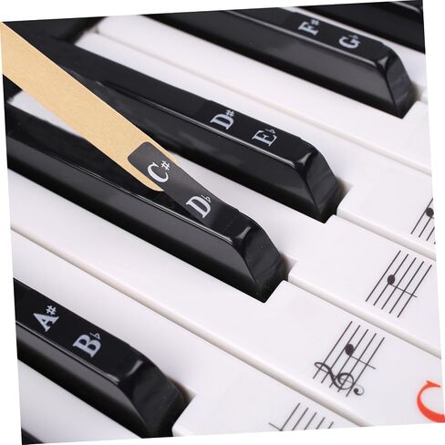Kisangel Piano and Girls Electronic Keyboard Decals Beginner Piano Keyboard Stickers Non-Fading in Saudi Arabia
