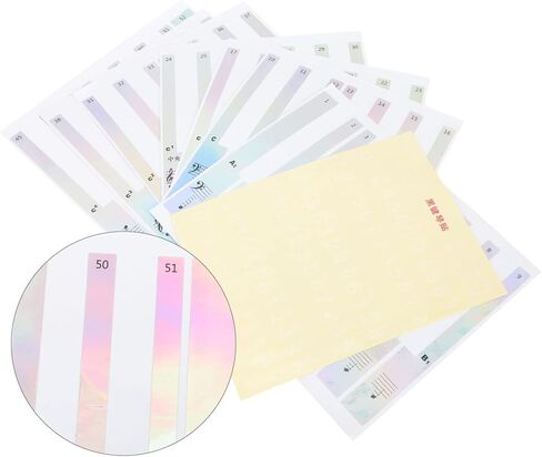 Removable Piano Keyboard Stickers 1 Set Universal Key Decals for Beginners Music Note Labels for 88-Key Piano/Keyboard in Saudi Arabia
