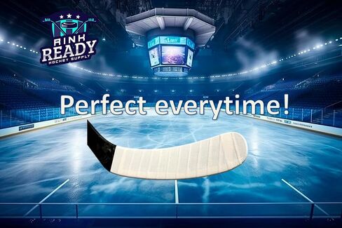 شريط الهوكي Rink Ready، 4 عبوات، لفة كبيرة 25 مترًا، شريط لاصق ومقبض، شريط قماشي لهوكي الجليد، لاصق قوي، سهل التمزيق (شريط أبيض) in Saudi Arabia