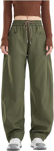 bmkBWO Womens Plus Size Hiking Pants Quick Dry Lightweight Y2K Cargo Pants Baggy Trousers with Pockets in Saudi Arabia
