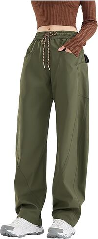 bmkBWO Womens Plus Size Hiking Pants Quick Dry Lightweight Y2K Cargo Pants Baggy Trousers with Pockets in Saudi Arabia