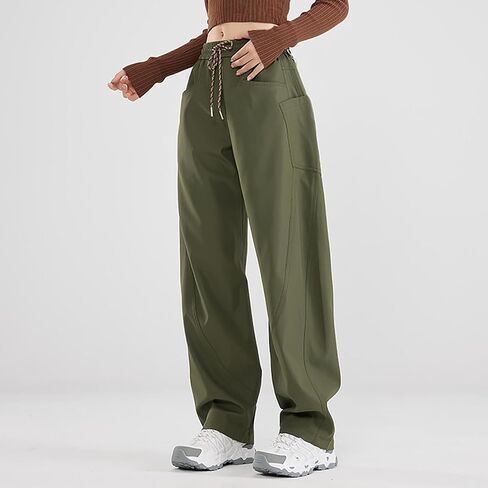 bmkBWO Womens Plus Size Hiking Pants Quick Dry Lightweight Y2K Cargo Pants Baggy Trousers with Pockets in Saudi Arabia