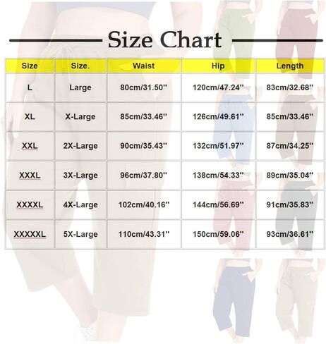 bmkBWO Capri Pants for Women Plus Size,High Waisted Summer Casual Capris Loose Fit Flowy Comfy Cropped Pajama Pant in Saudi Arabia