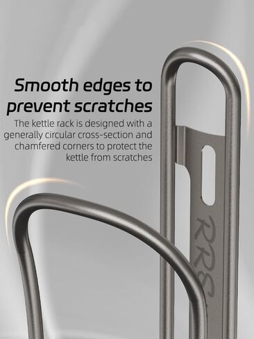RRSkit Titanium Alloy Water Bottle Cage Anti-Rust Holder Bike Kettle Rack Lightweight Cycling Bottle Bracket Bicycle Accessory in Saudi Arabia