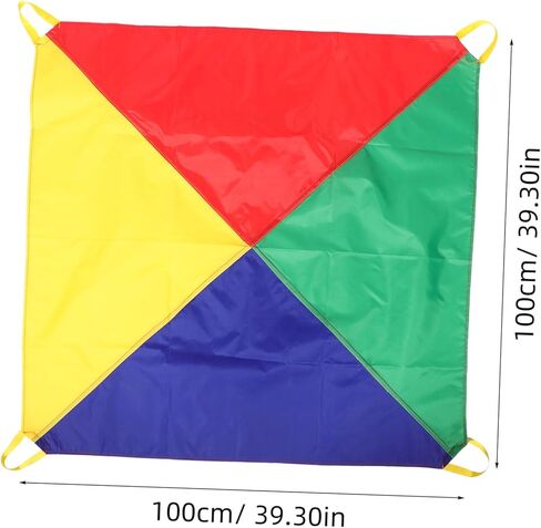 ibasenice Rainbow Parachute for Boy Girl Engaging Outdoor Game Prop for Toddlers Promoting Cooperation and Creativity Kindergarten Activities Vibrant Design in Saudi Arabia