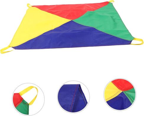 ibasenice Rainbow Parachute for Boy Girl Engaging Outdoor Game Prop for Toddlers Promoting Cooperation and Creativity Kindergarten Activities Vibrant Design in Saudi Arabia