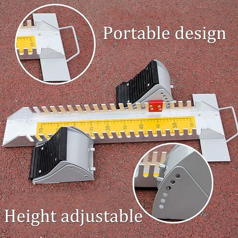 Starting Block, Competition Starting Block, Sprint Blocks, Athletics Blocks for Plastic Track Cinder Track, Strong Grip, Suitable for Schools, Training Grounds, Plastic Tracks in Saudi Arabia