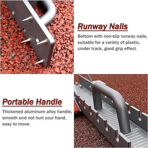 Track and Field Starting Blocks, Adjustable Angle, Auxiliary Starting Blocks, with Portable Handles, Suitable for School Training in Saudi Arabia